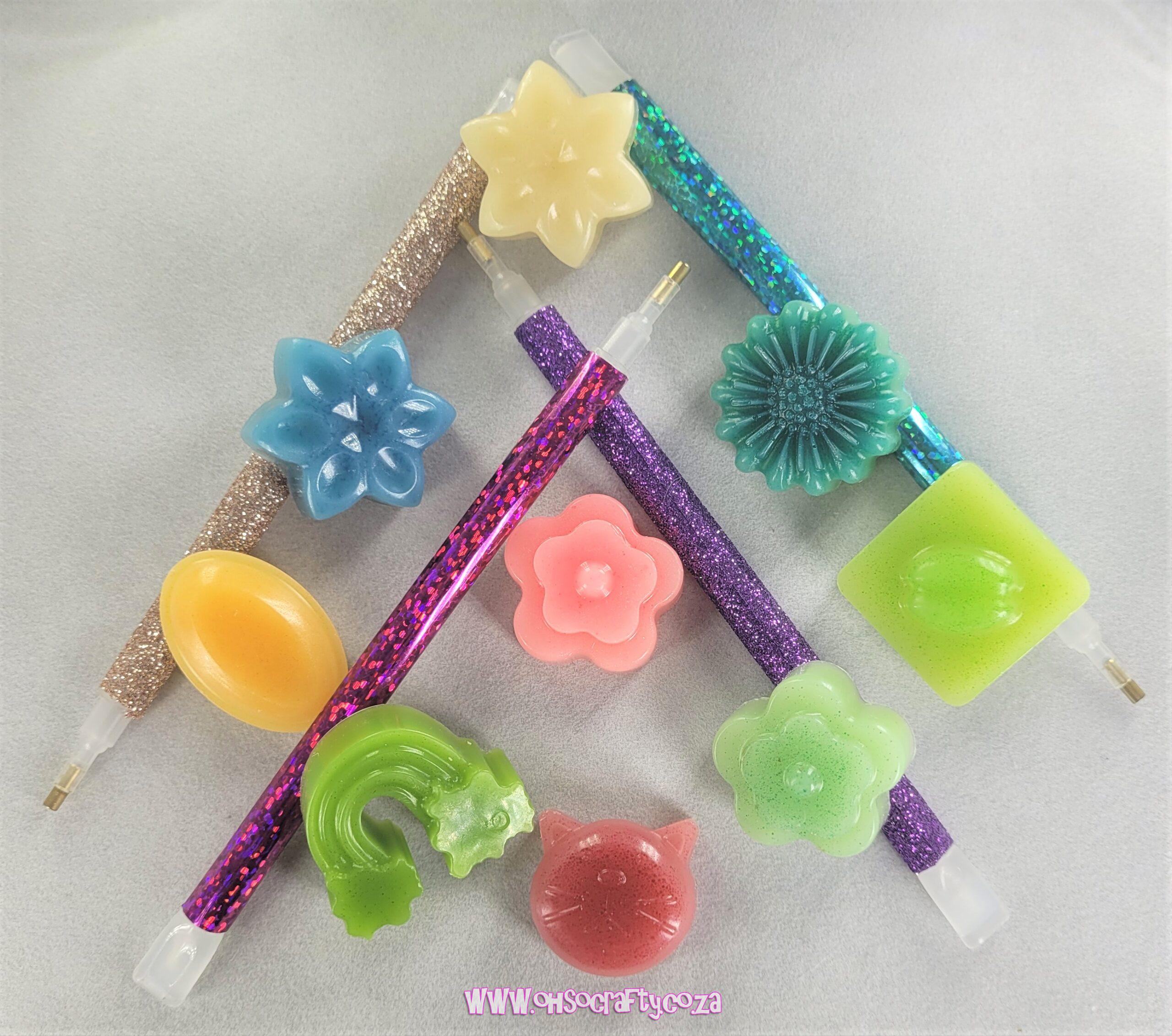 Hard, Scented Wax for Diamond Painting - 20 scents to choose from, includes  glitter/loopy pen! - OHsoCrafty