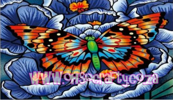 Diamond Painting Butterfly Glass Painting 7, Full Image - Painting