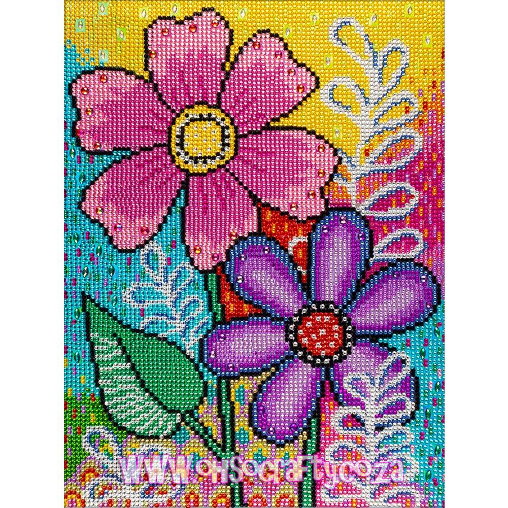 floral diamond painting