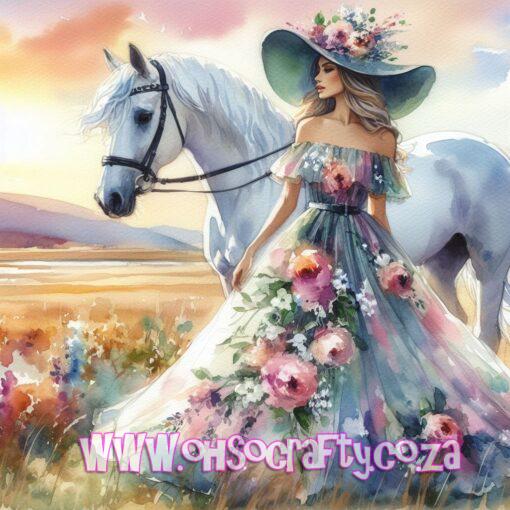 PRE-ORDER "Suzette Soll" Diamond Painting Kit, Poured Glue - Choose your Size, Drill Type, and Number of Colours