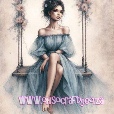 PRE-ORDER "Suzette Soll" Diamond Painting Kit, Poured Glue - Choose your Size, Drill Type, and Number of Colours