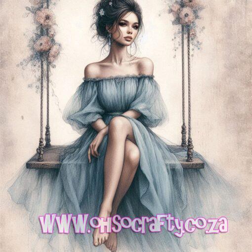 PRE-ORDER "Suzette Soll" Diamond Painting Kit, Poured Glue - Choose your Size, Drill Type, and Number of Colours